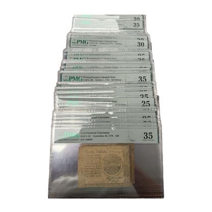 Random PMG Graded Colonial Note/Continental Currency Grab Bag - CoinsTV
