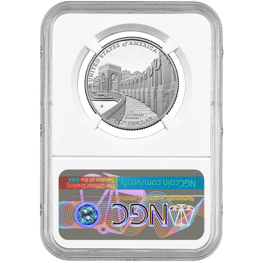 2024-S Proof Clad 50c Greatest Generation Commemorative - NGC PF70UC ER Blue Label