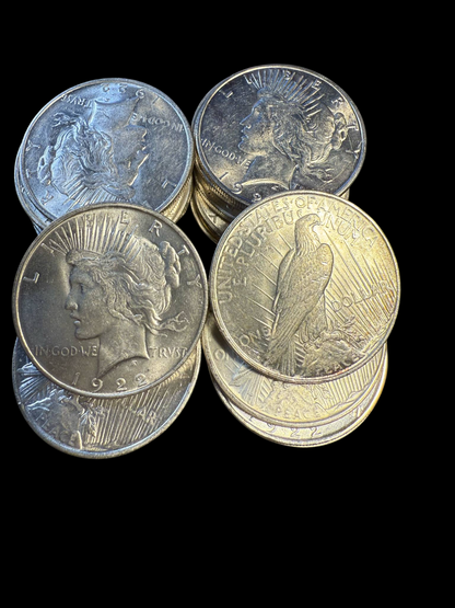 1922 D Peace Silver Dollar Denver - Uncirculated