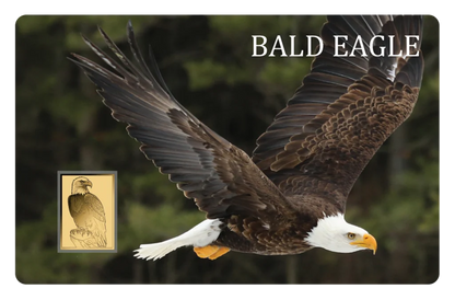 2026 Bald Eagle America Series 1/1000 oz 999 Gold Medal in Card