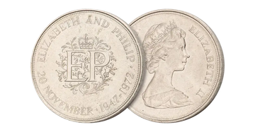 1972 Great Britain Silver Wedding Crown