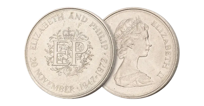 1972 Great Britain Silver Wedding Crown