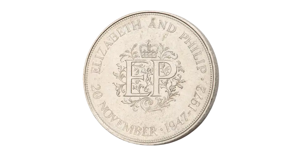 1972 Great Britain Silver Wedding Crown