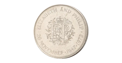 1972 Great Britain Silver Wedding Crown