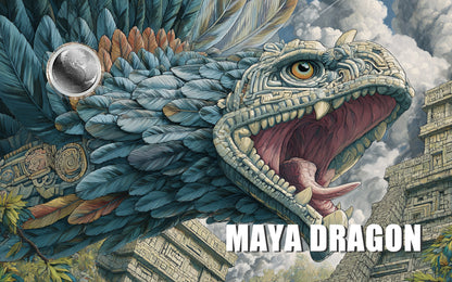 2026 Liberia Maya Dragon 1/500 oz Platinum Coin in Card