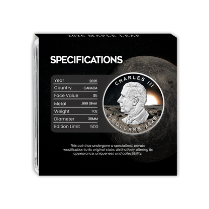 2026 Mercury Maple Leaf - Planets of the Solar System Series