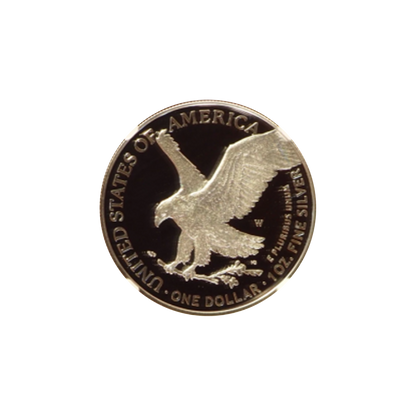 2024-W Silver Eagle - Ed Moy Signature - NGC PF70UCAM Blue Label
