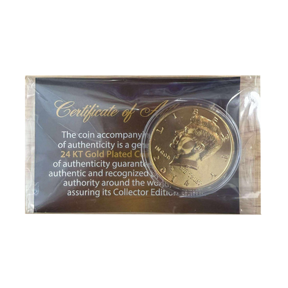 2014 Kennedy Half Dollar 24k Gold Plated