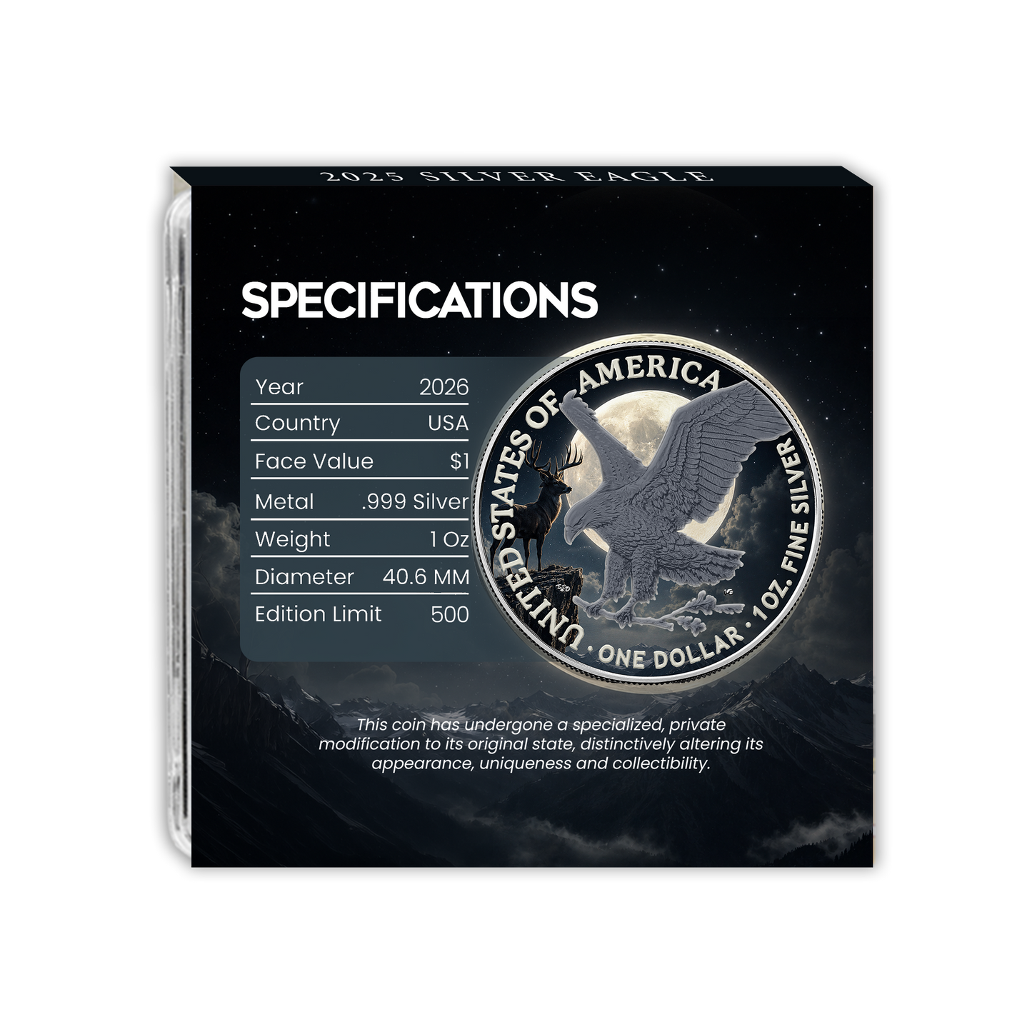 2026 Silver Eagle - Full Buck Moon Edition