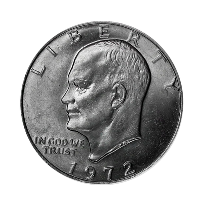 1972 Eisenhower 40% Silver Dollar San Francisco - Proof Brown Pack (OGP)