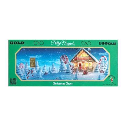 Santa Claus PettyNugget - 1/10 Gram Gold Bar 24kt in a Card - CoinsTV