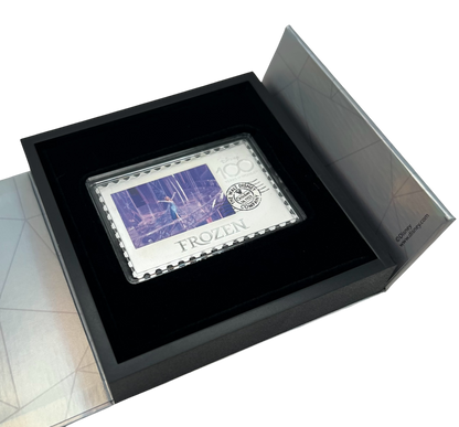 2023 Niue Disney 100 Frozen Stamp 1 oz Silver Coin - CoinsTV