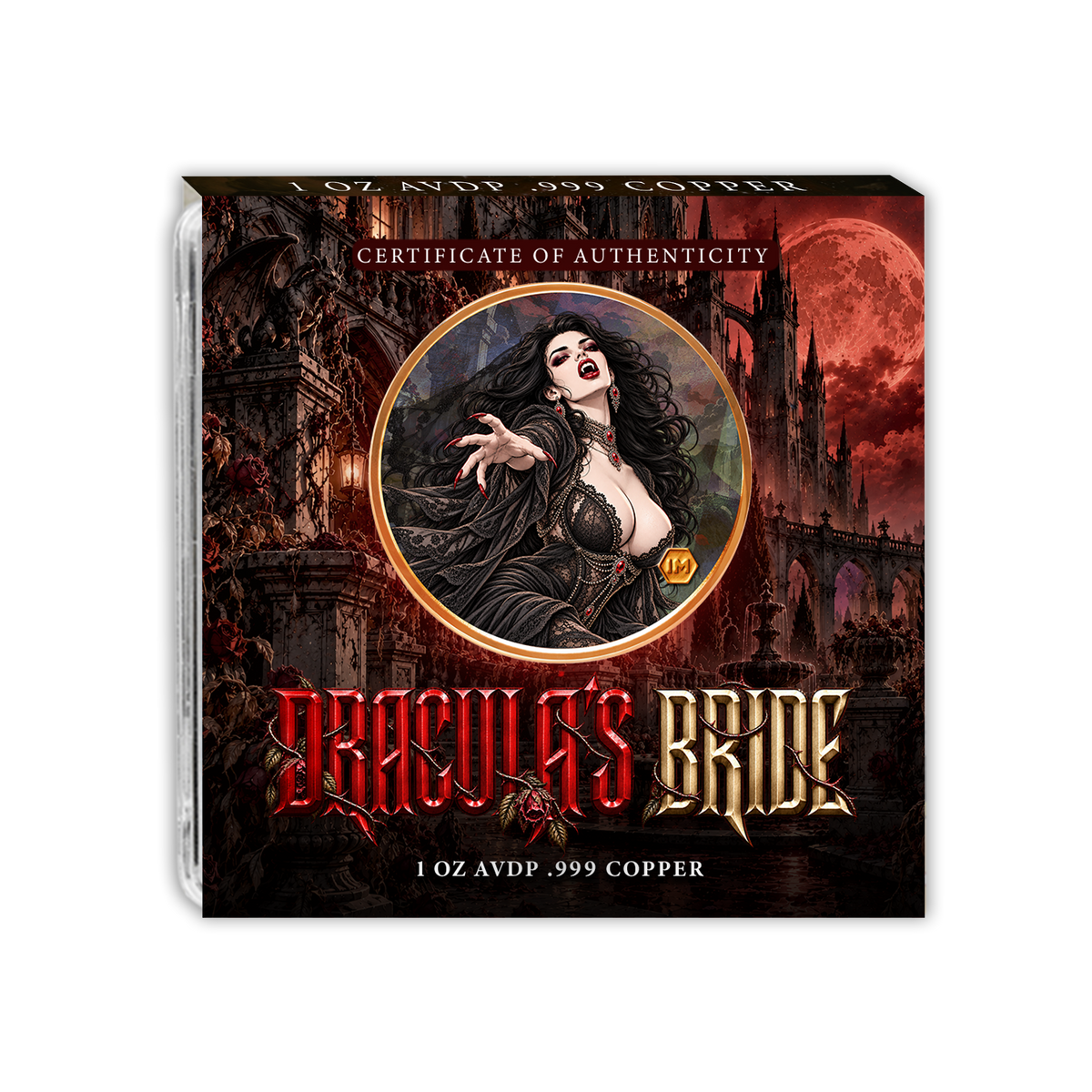IconMint Bride of Dracula Holochrome™ Copper Round - CoinsTV