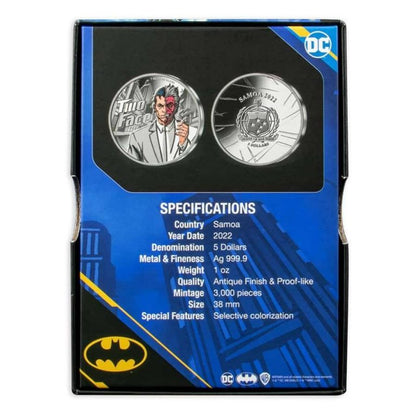 2022 PAMP DC Comics Two-Face 1 oz Silver - CoinsTV