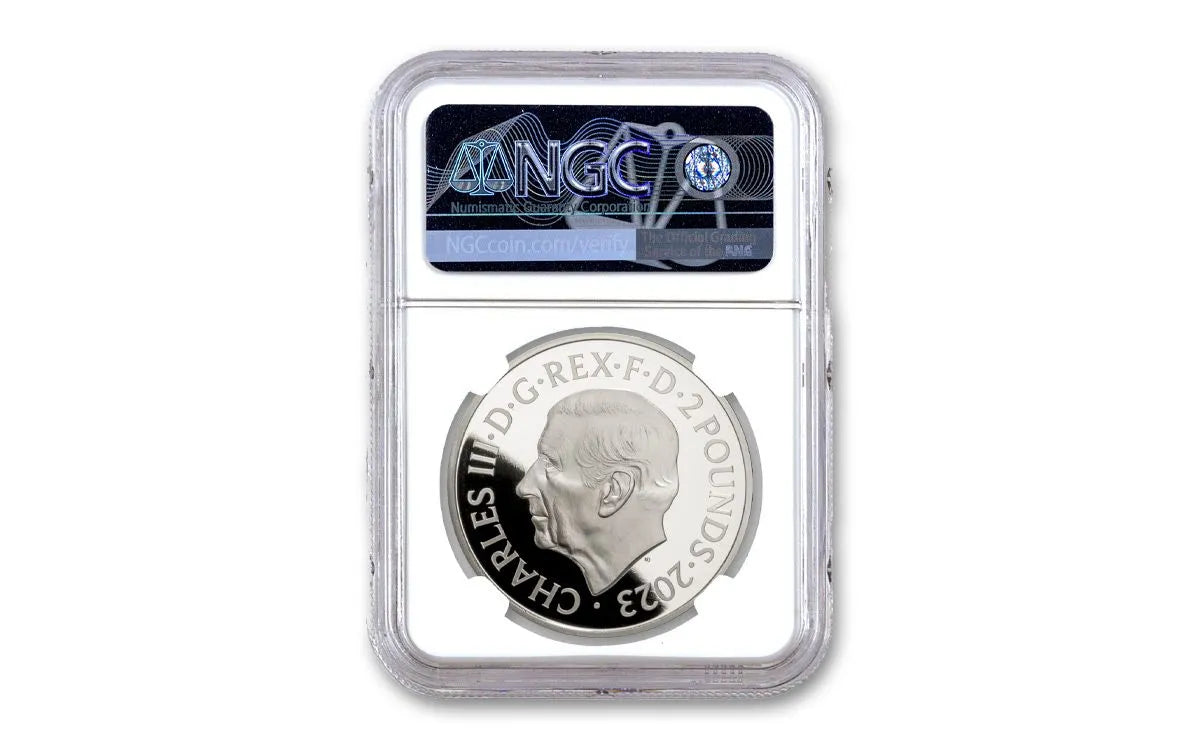 2023 Great Britain Mercanti Lion and Eagle - NGC PF70 FR 1 Oz Silver - CoinsTV
