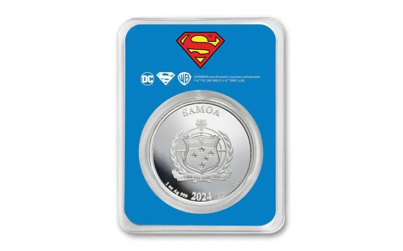 2024 Samoa Superman $5 1 oz Silver Coin - CoinsTV