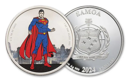 2024 Samoa Superman $5 1 oz Silver Coin - CoinsTV