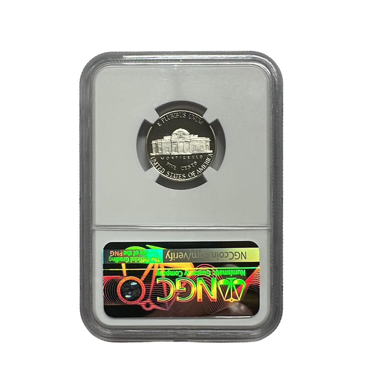 1997-S Jefferson Nickel - NGC PF70UCAM Jefferson Signature Flag Label