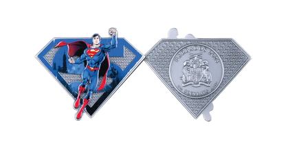 2025 Barbados Superman Shaped Antiqued 3 oz Silver Coin - CoinsTV