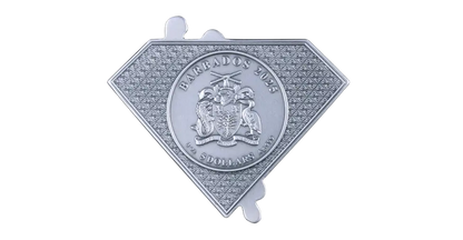 2025 Barbados Superman Shaped Antiqued 3 oz Silver Coin - CoinsTV