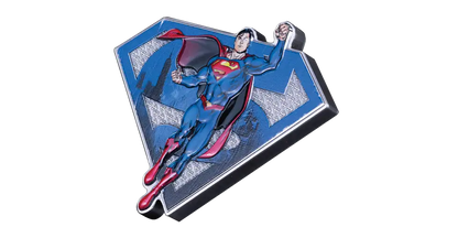 2025 Barbados Superman Shaped Antiqued 3 oz Silver Coin - CoinsTV