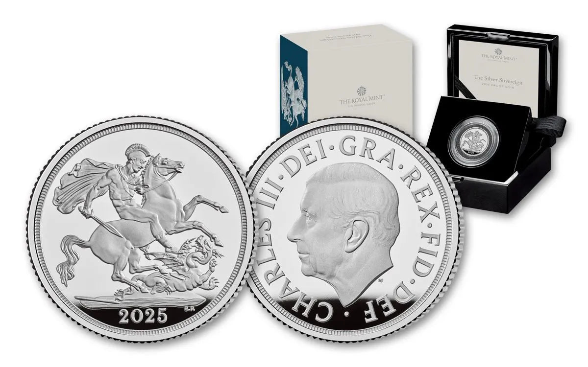 2025 Great Britain Silver Sovereign Proof - CoinsTV
