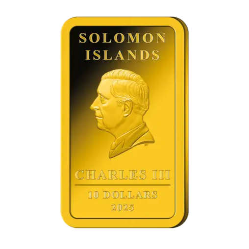 2024 Solomon Islands World's Purest Bullion Maple Leaf 1/100 oz Proof Gold Bar