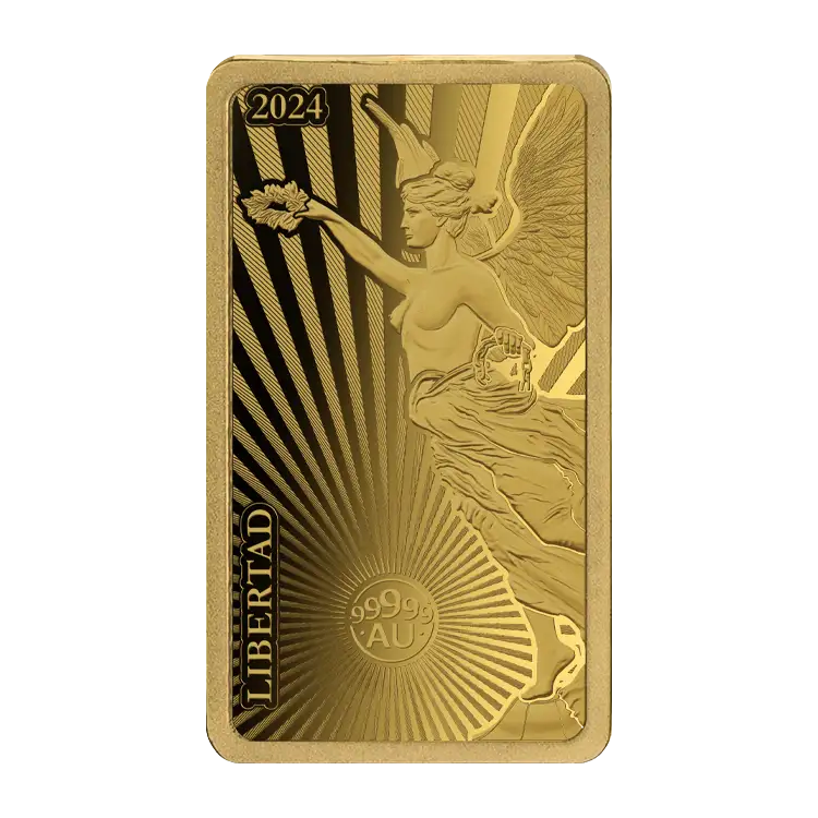 2024 Solomon Islands World's Purest Bullion Libertad 1/100 oz Proof Gold Bar