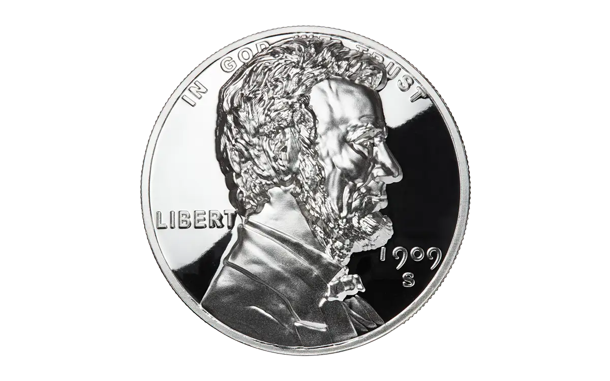 1909 Lincoln Cent American Legacy UHR 1 oz Silver Round Proof - CoinsTV