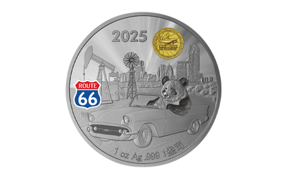 2025 China ANA Show Panda Proof 1 oz Silver - CoinsTV
