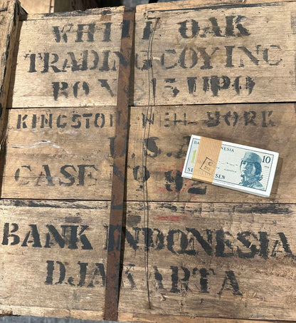 1964 Indonesia 10 Sen - 100 Consecutive Notes - CoinsTV