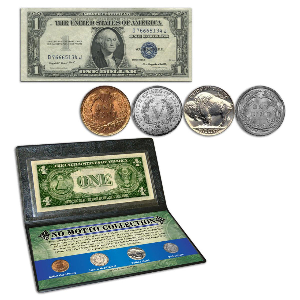 No Motto Coin & Currency 5pc Set - CoinsTV