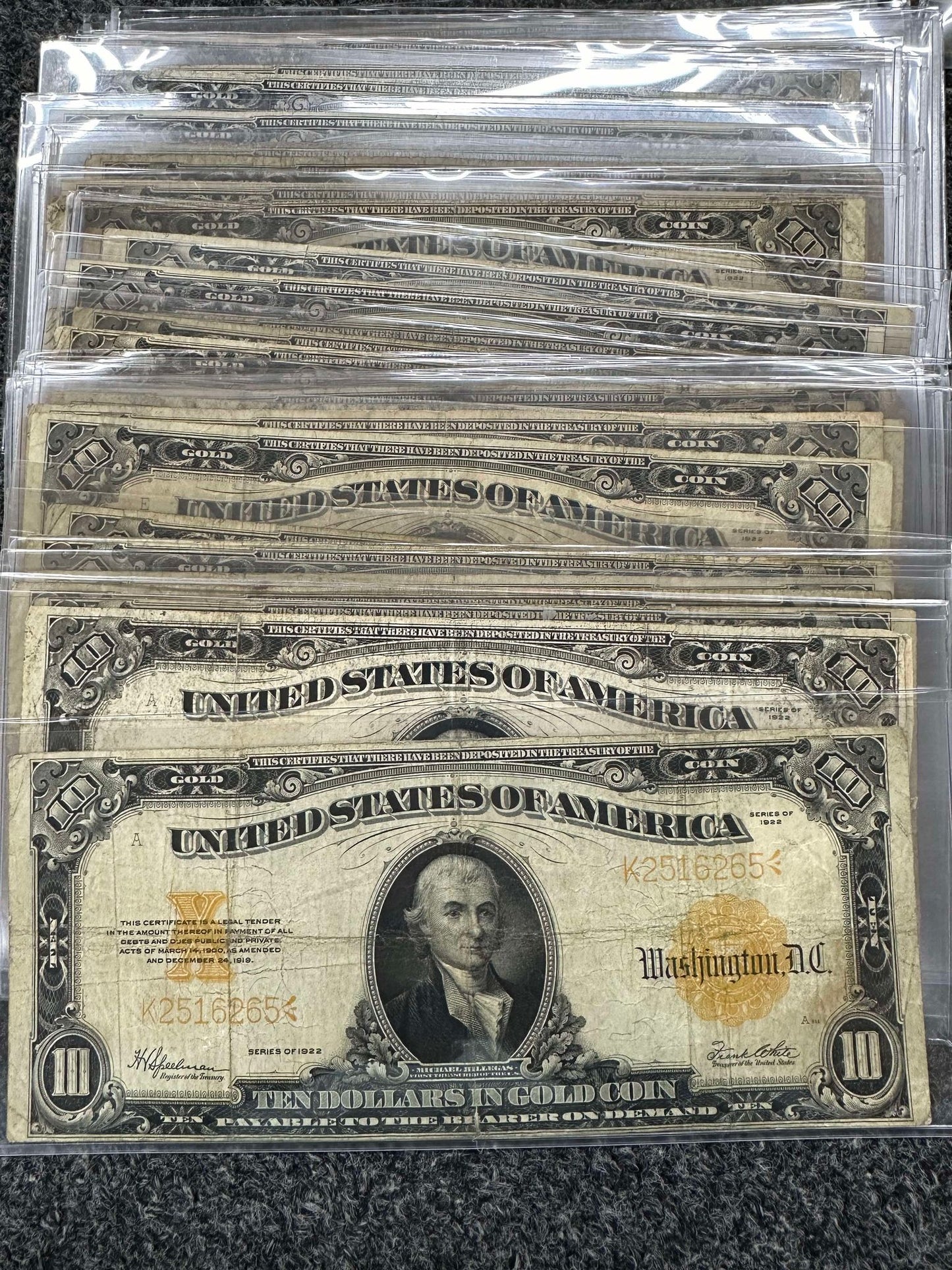 1907-1922 $10 Hillegas Gold Certificate Grab Bag - CoinsTV