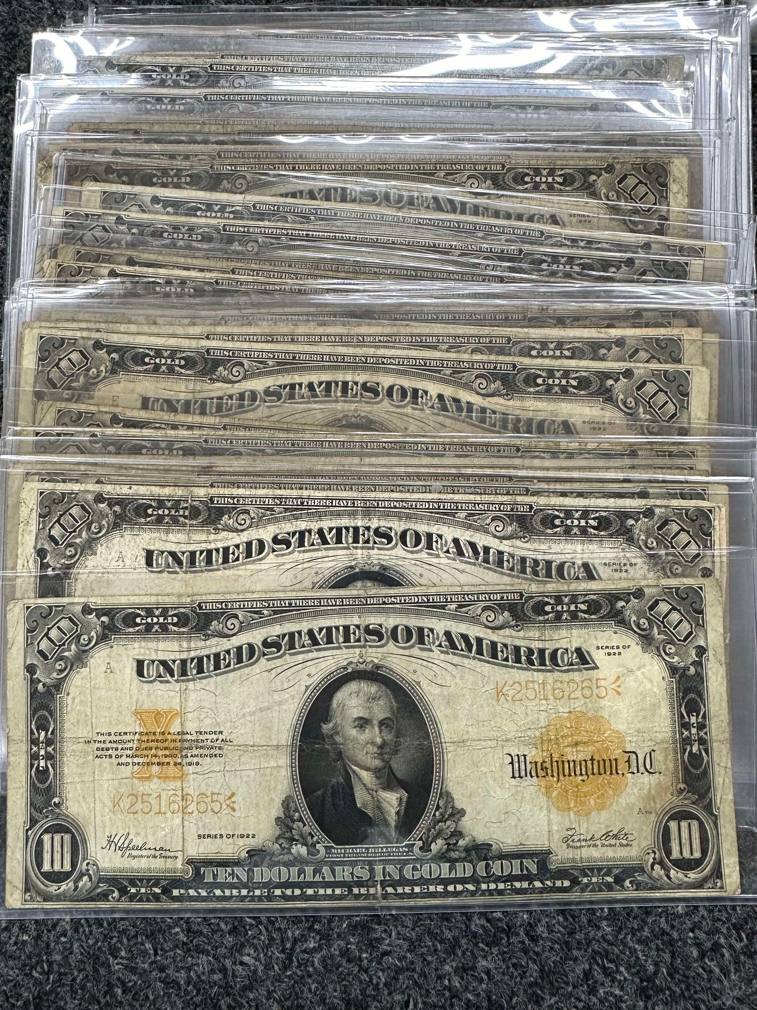 1907-1922 $10 Hillegas Gold Certificate Grab Bag - CoinsTV