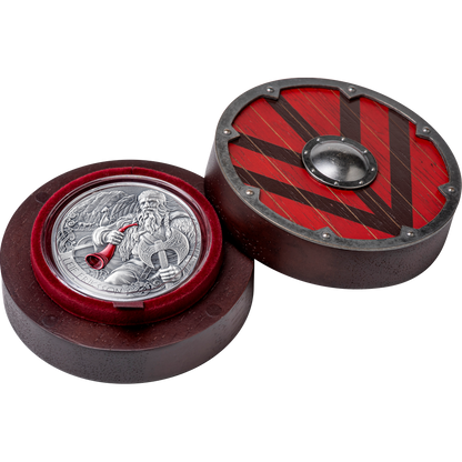 2025 Cameroon The Way to Valhalla Leif Eriksson 2 oz Silver Coin - CoinsTV