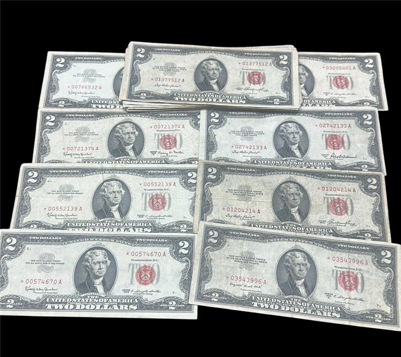 $2 Currency Star Note Read Seal - Random Date - CoinsTV