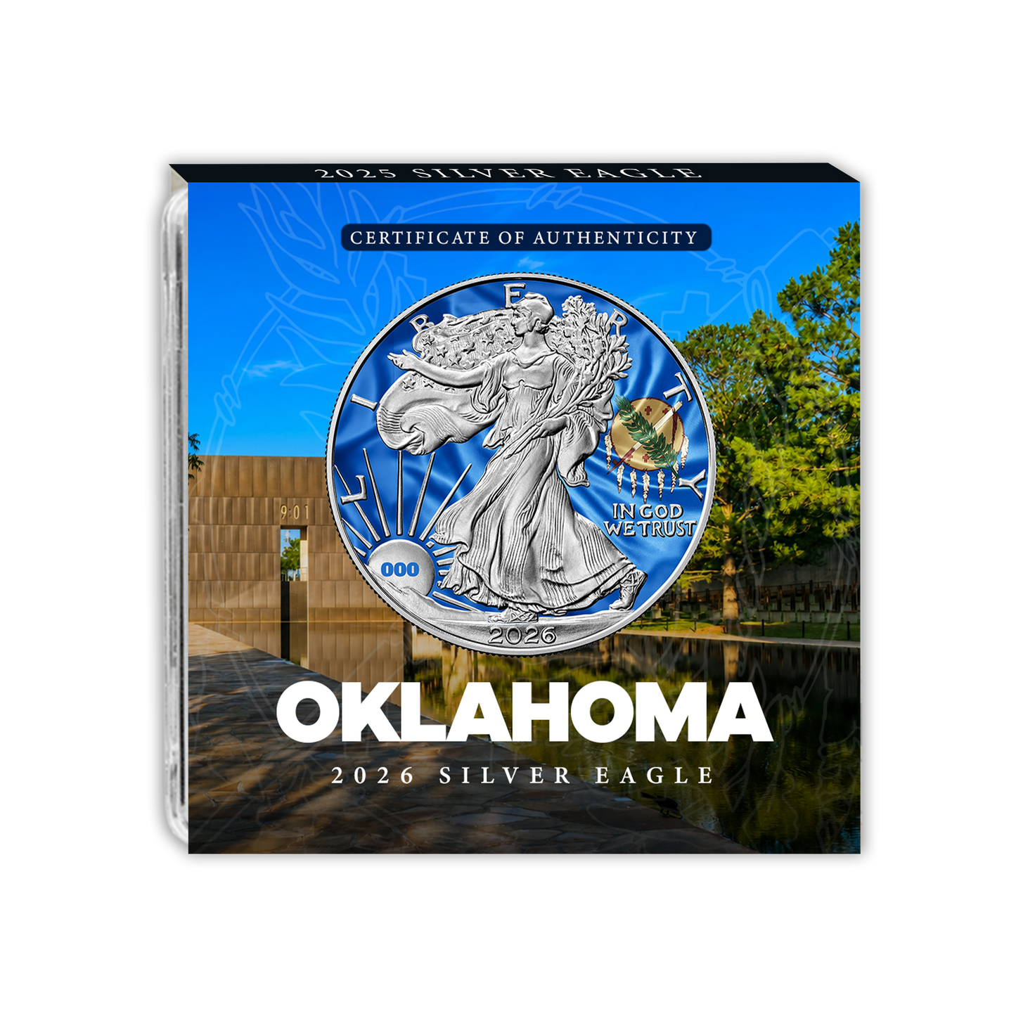 2026 State Flags Silver Eagle - Oklahoma Limited Edition
