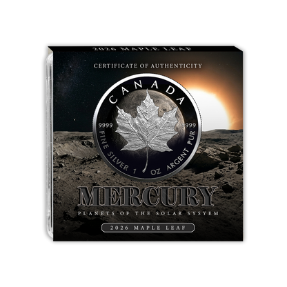 2026 Mercury Maple Leaf - Planets of the Solar System Series