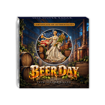 2026 Silver Eagle – American Beer Day Edition - CoinsTV