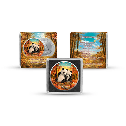 2026 China Panda Four Seasons - Autumn Edition 30g Silver Coin