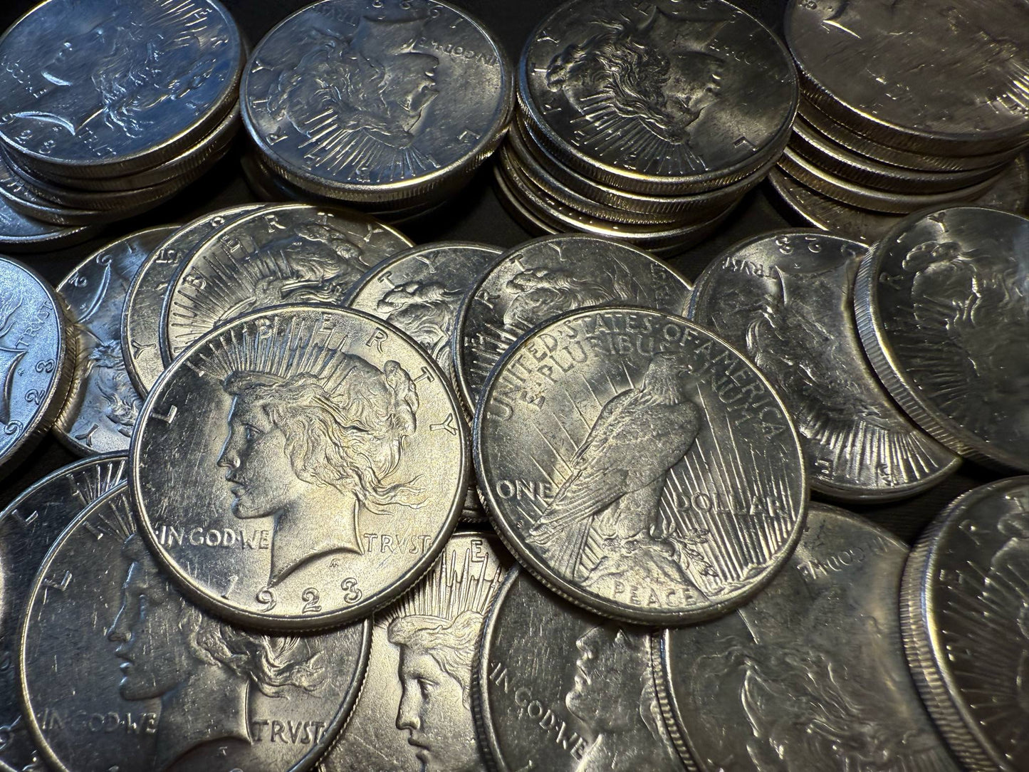 1923 S Peace Silver Dollar San Francisco - Brilliant Uncirculated - CoinsTV