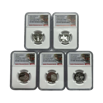 2000-2002-S Silver Quarters NGC PF69 UCAM San Francisco Label Grab Bag - CoinsTV