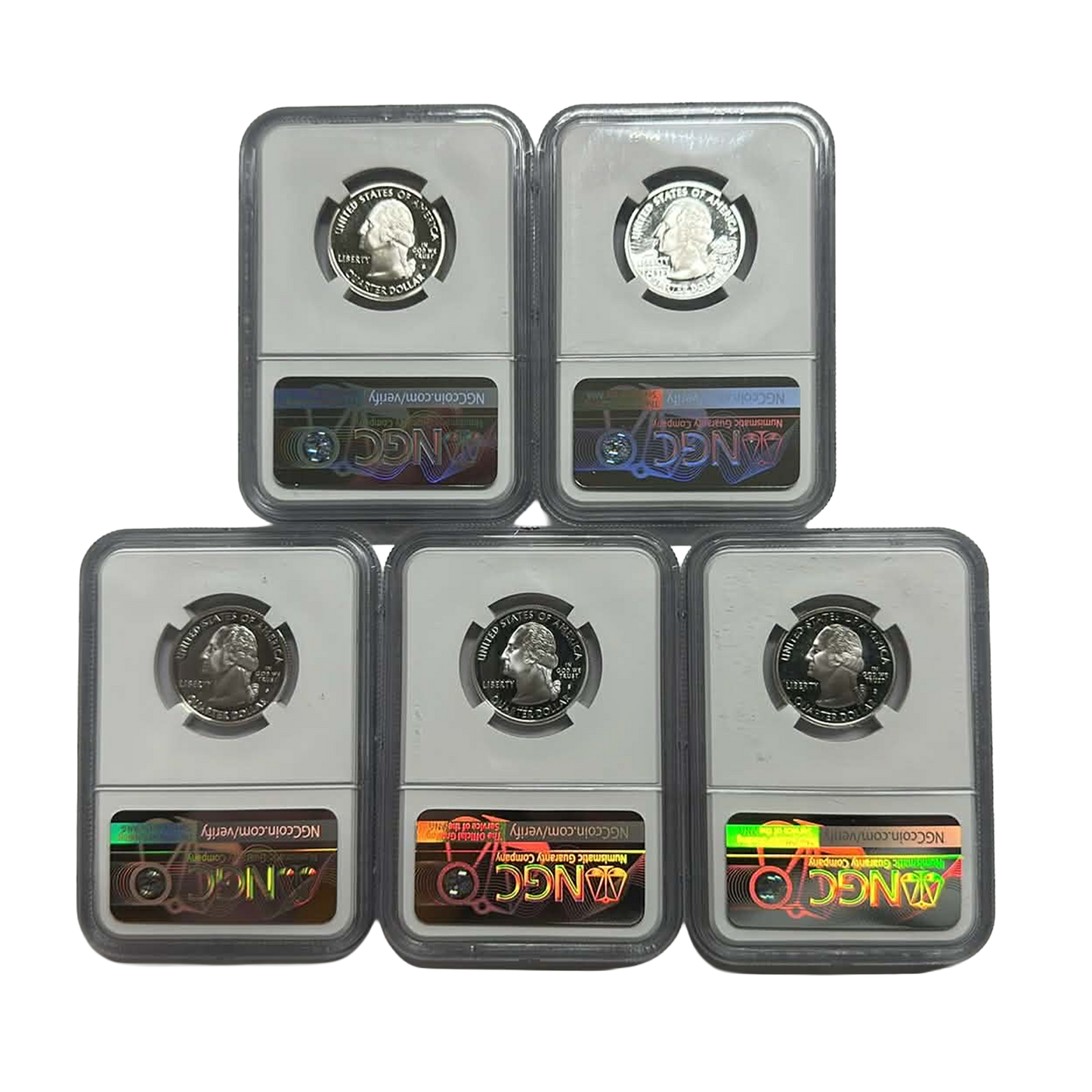 2004-2005-S Silver Quarters NGC PF69 UCAM San Francisco Label Grab Bag - CoinsTV