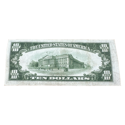 1934 Depression Era $10 Currency
