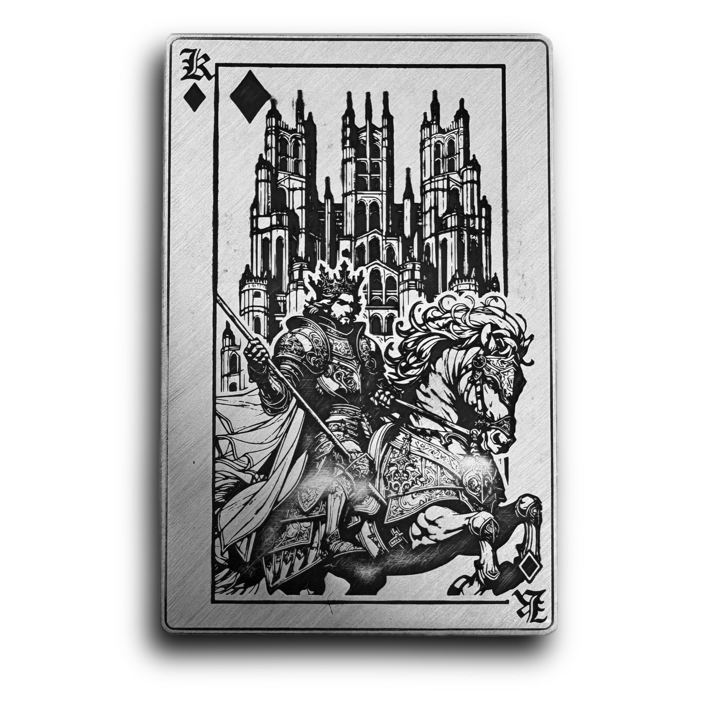 Renaissance Deck of Cards - Kings 4 x 1 oz Silver Card Bar Set - CoinsTV