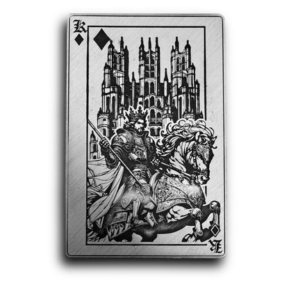 Renaissance Deck of Cards - Kings 4 x 1 oz Silver Card Bar Set - CoinsTV
