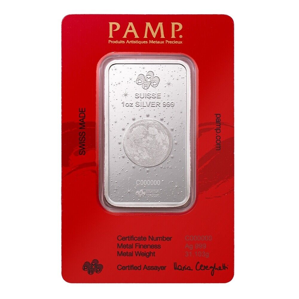2025 Pamp Suisse Year Of The Snake Lunar Legend Series 1 oz Silver Bar - CoinsTV