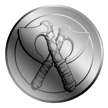 2026 Liberia Viking Tomahawk 1/500 oz Platinum in Card