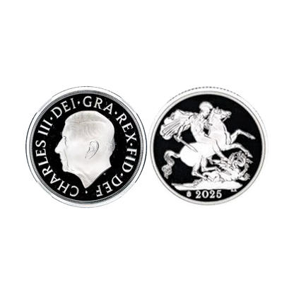 2025 Great Britain First Silver Sovereign Shield Privy - NGC PF70 ER Benedotto Pistrucci Facsimile Sign - CoinsTV