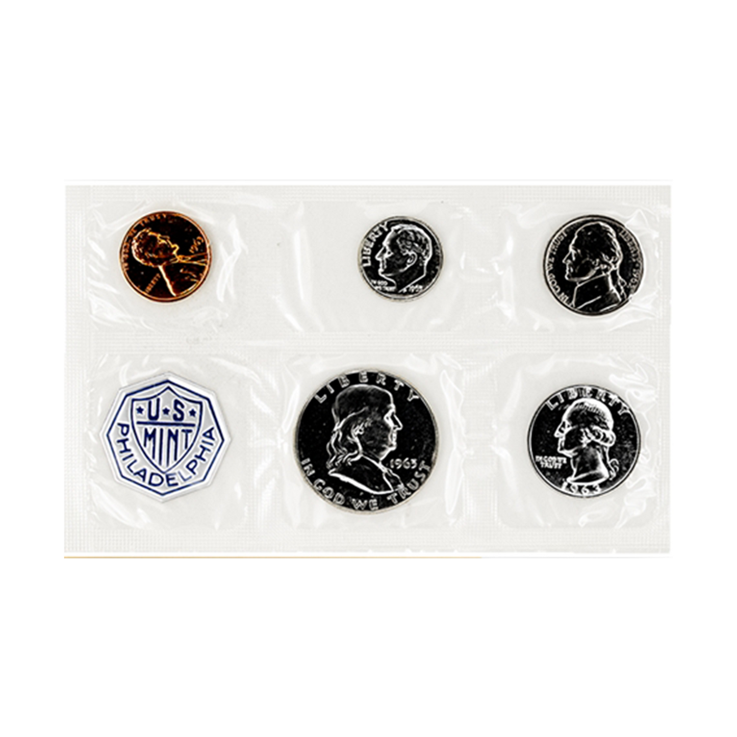 1963 US Proof Set - 5 Coins - Unopened